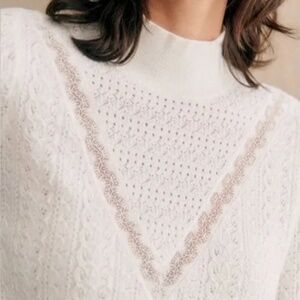 Sezane Anneli Jumper Ecru - Size XXL